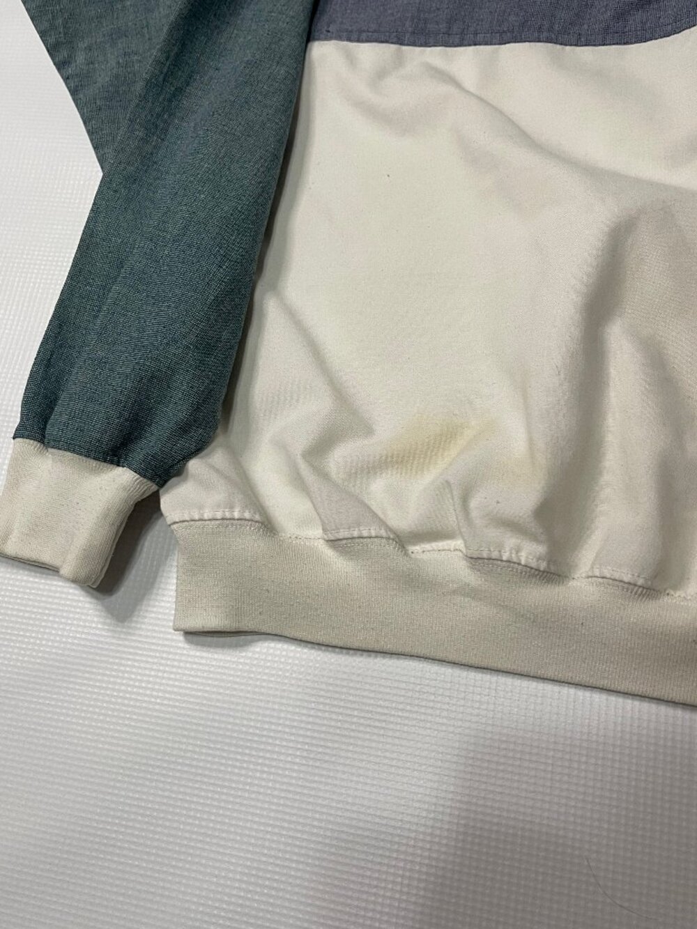 Vintage 1980s 90s Color Block Snap Placket Pullover Windbreaker Jacket Retro